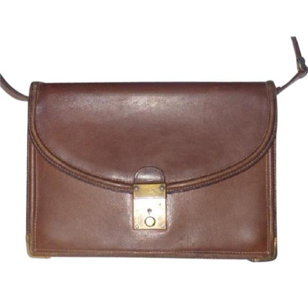Gucci Vintage Supple Brown Leather Shoulder Bag 1960 MOD